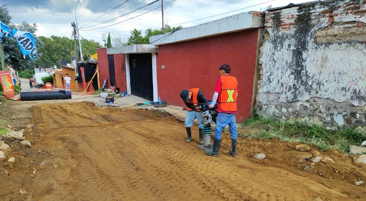 Reparacion vial en Puebla