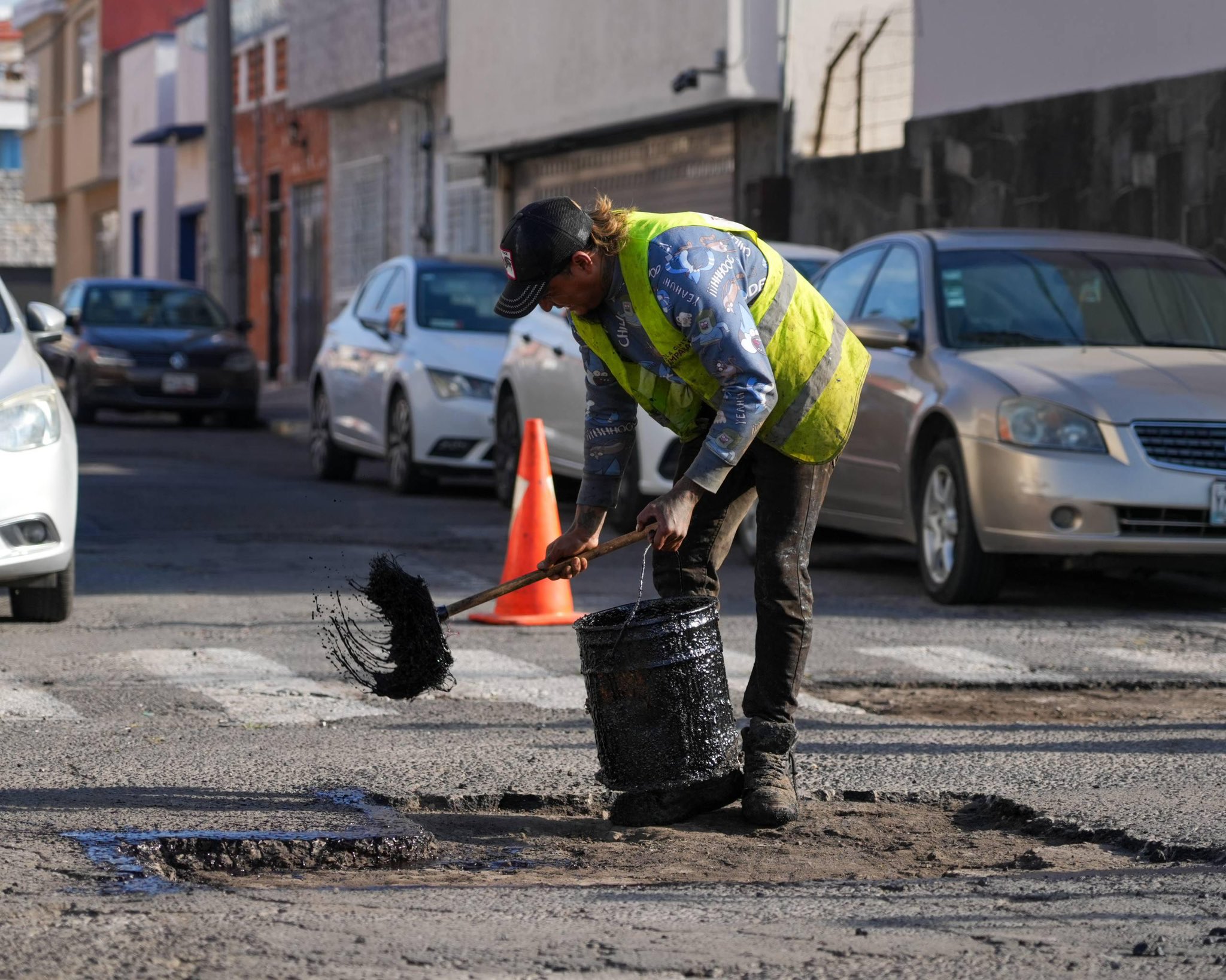 Bacheo en Puebla